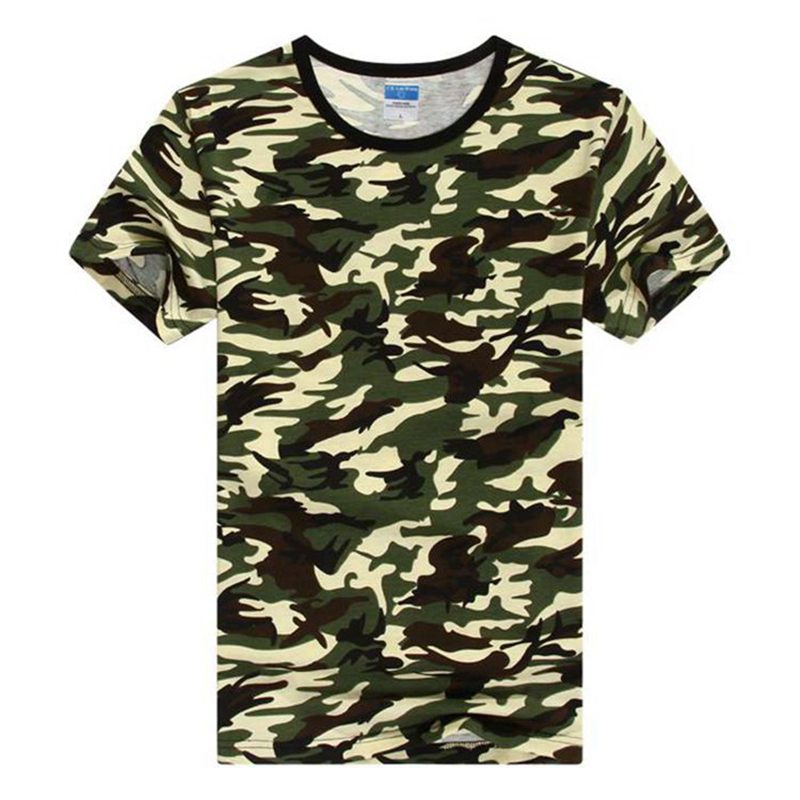 custom made cotton camouflage t-shirts online 